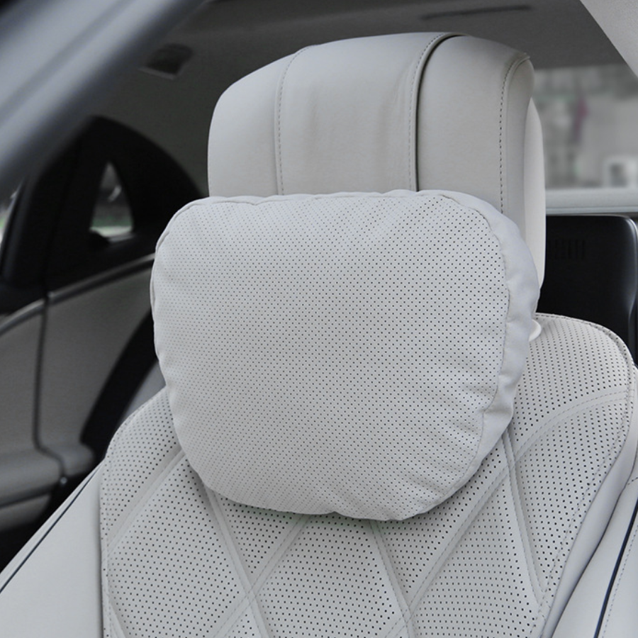 日本lamous麂皮絨汽車頭枕