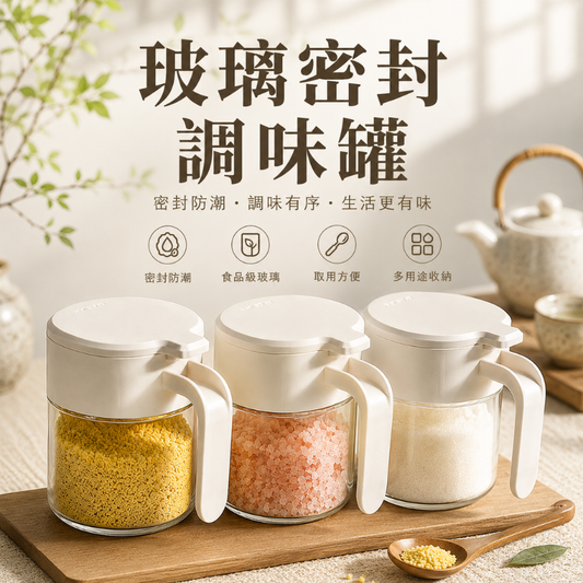 玻璃密封調味罐