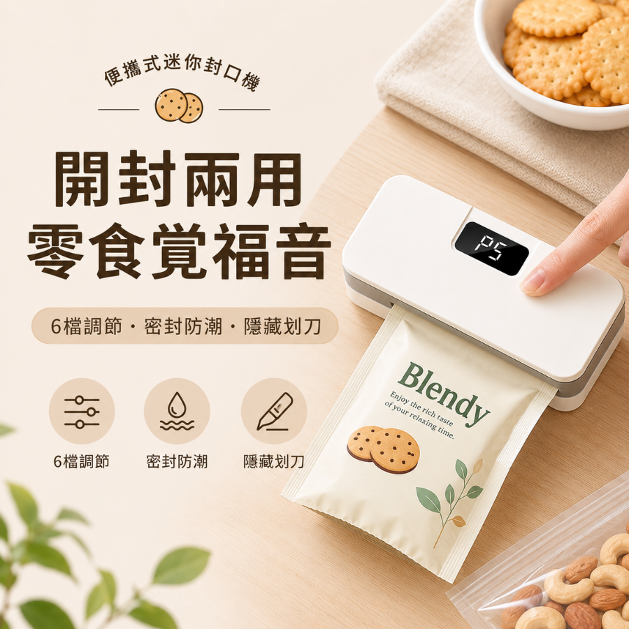 二合一六檔封口機