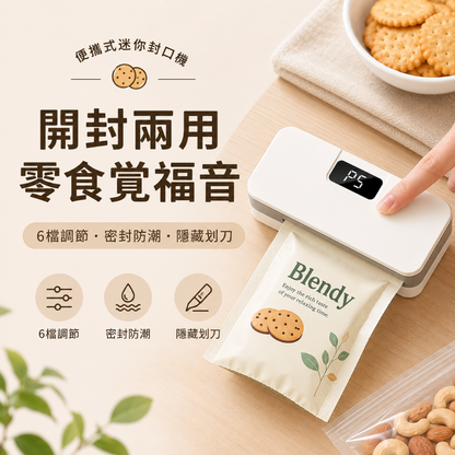 二合一六檔封口機