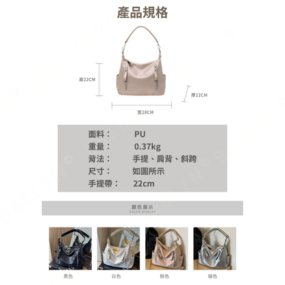 復古大容量托特包