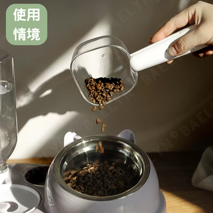 透明刻度飼料勺