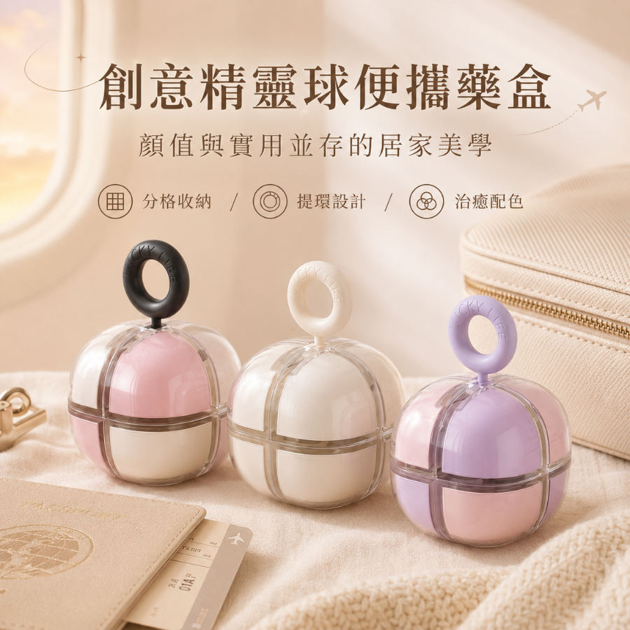 磁吸精靈球便攜藥盒 [PBX02]