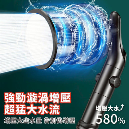 360度旋轉增壓蓮蓬頭