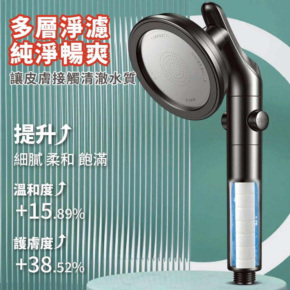 360度旋轉增壓蓮蓬頭