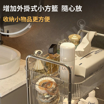 輕奢移動式置物推車
