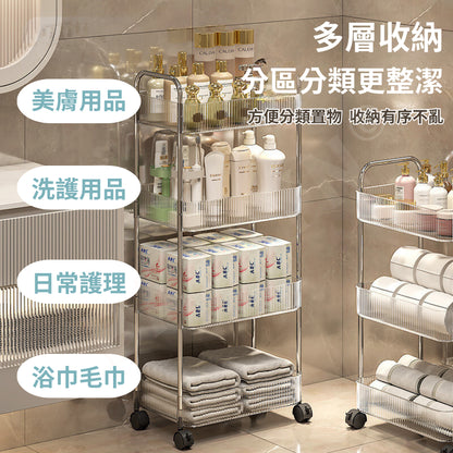 輕奢移動式置物推車