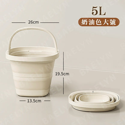 多功能手提摺疊水桶