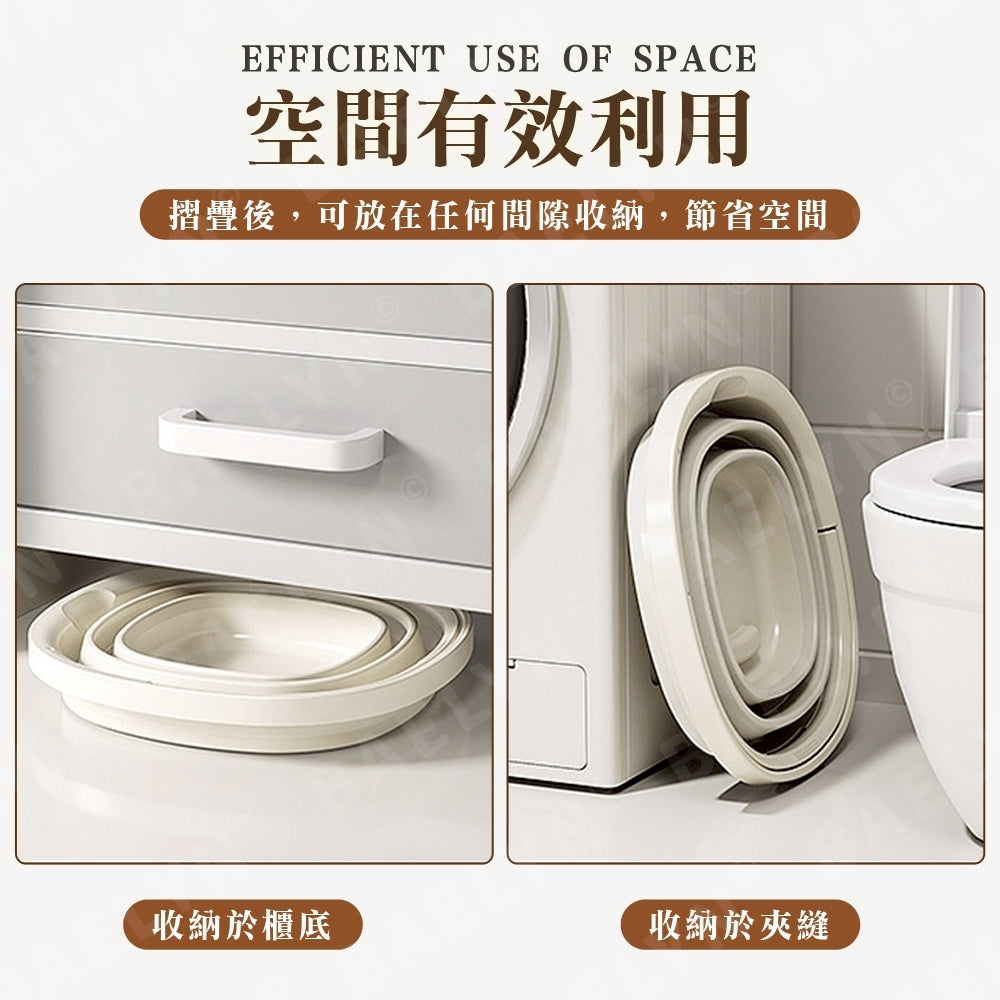多功能手提摺疊水桶