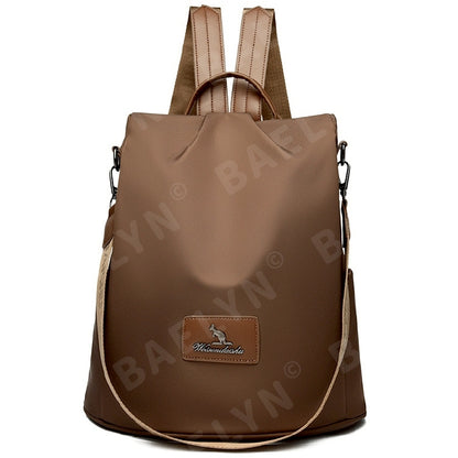 時尚牛津布防盜後背包