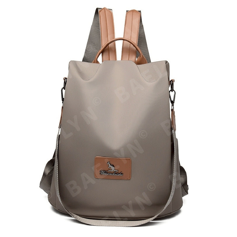 時尚牛津布防盜後背包